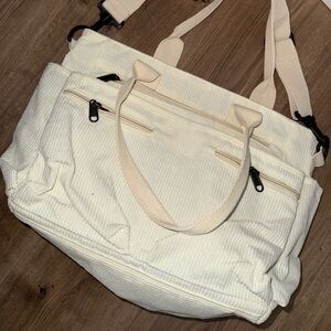 Brand new beige corduroy bag